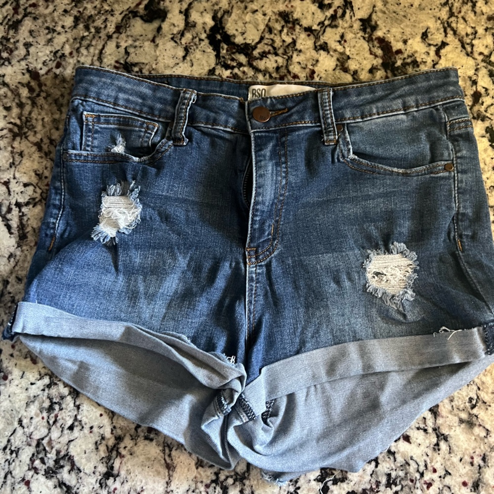 **4 for $20!** RSQ Distressed Blue Denim Shorts